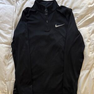 Nike Dri-FIT Men’s Running Quarter Zip Pullover | Black | Size Small
